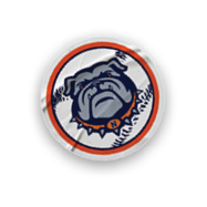 A collection of stickers featuring a bulldog mascot and a baseball. AI generated content