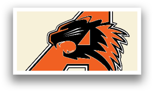 A logo for a sports team with a tiger head and the letter A. Contenido generado con IA