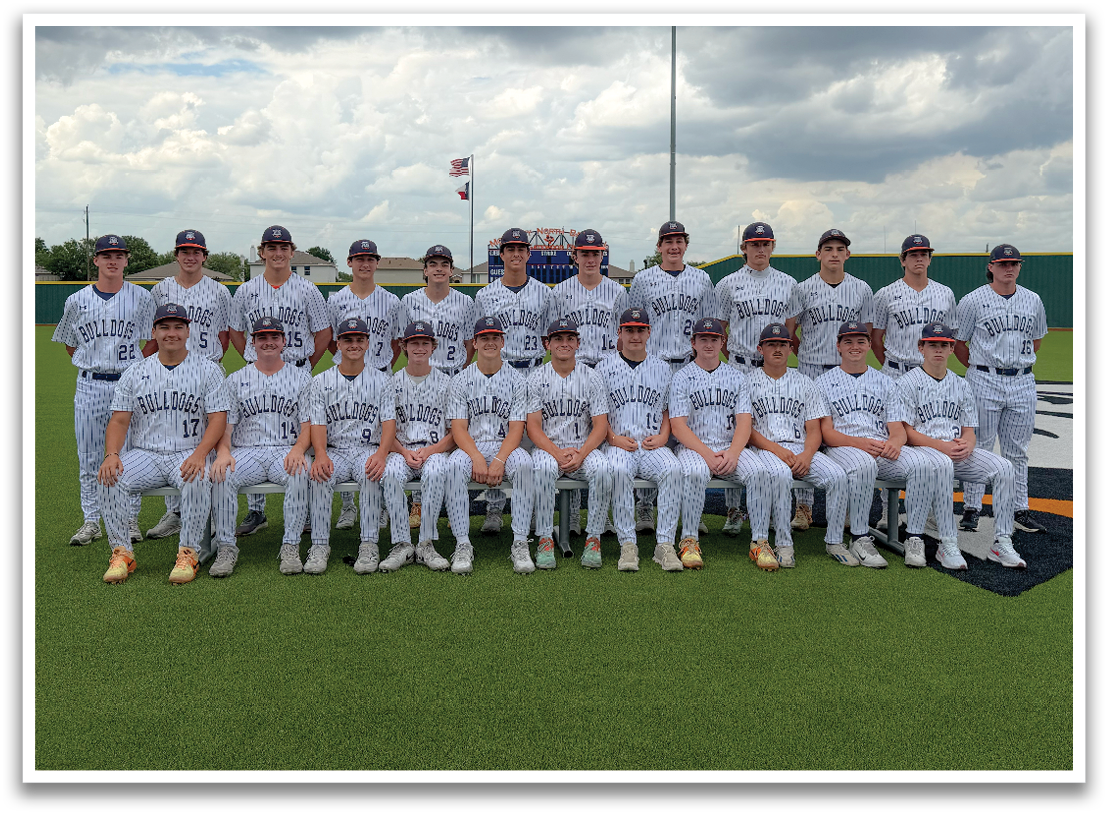 Baseball team posing for a photo on the field. Contenido generado con IA