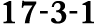 17 3 1