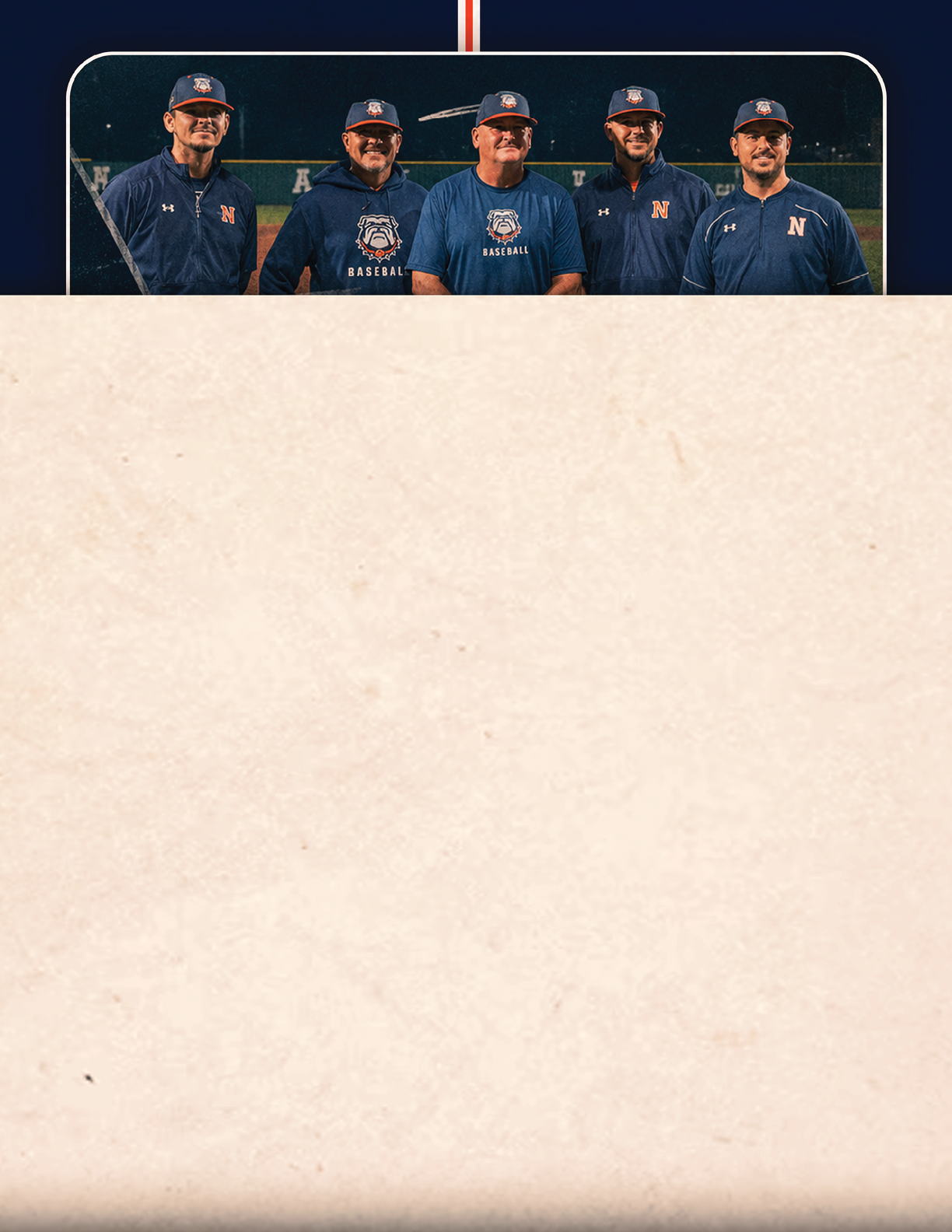 A group of men are standing on a baseball field. Contenido generado con IA