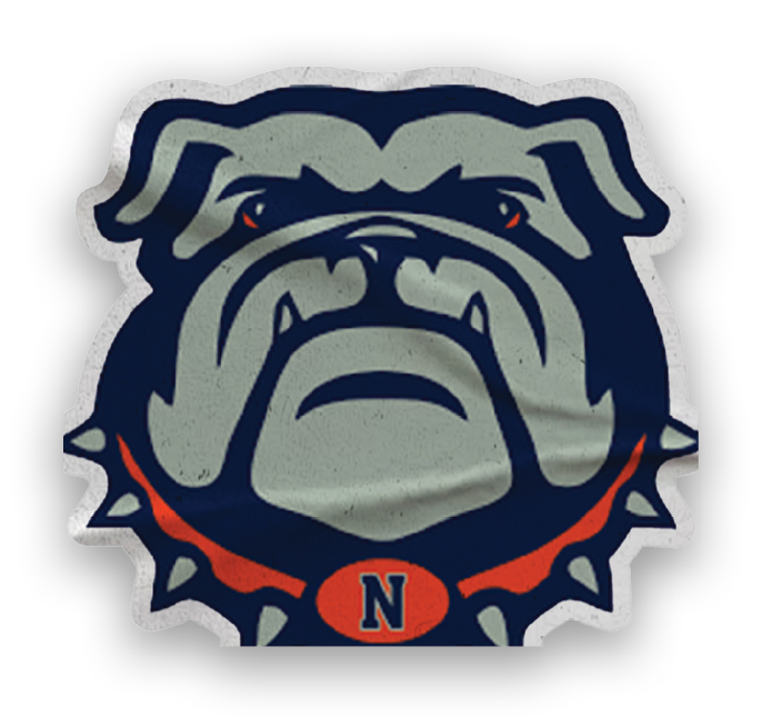 A collection of stickers featuring a bulldog mascot and a baseball. AI generated content
