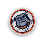 A collection of stickers featuring a bulldog mascot and a baseball. AI generated content