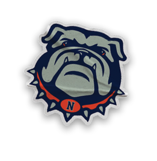 A collection of stickers featuring a bulldog mascot and a baseball. AI generated content