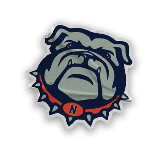 A collection of stickers with various designs, including a bulldog mascot. AI generated content