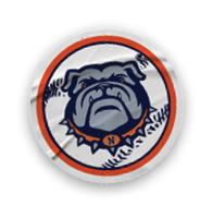 A collection of stickers featuring a bulldog mascot and a baseball glove. AI generated content