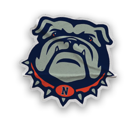 A collection of stickers featuring a bulldog mascot and a baseball. AI generated content