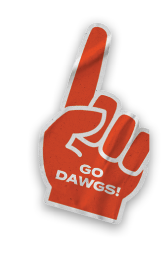 A collection of stickers featuring a bulldog mascot and a baseball. AI generated content