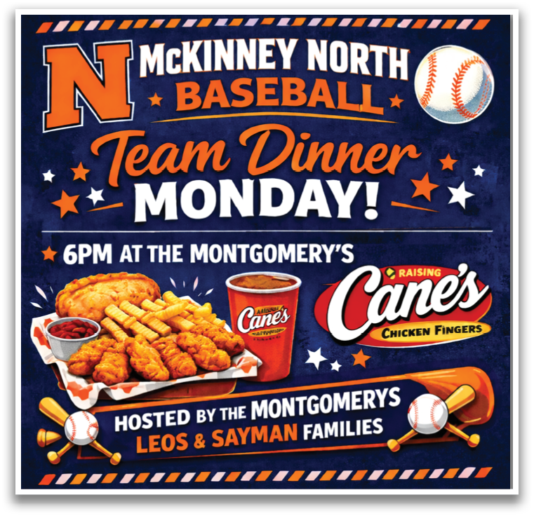 A flyer advertises a team dinner at the Montgomery's restaurant. Contenido generado con IA