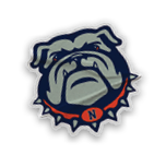 A collection of stickers featuring a bulldog mascot and a baseball. AI generated content