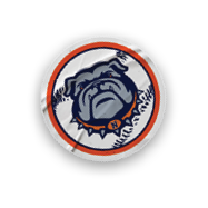A collection of stickers featuring a bulldog mascot and a baseball. AI generated content