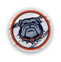 A collection of stickers featuring a bulldog mascot and a baseball glove. AI generated content