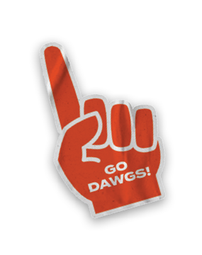 A collection of stickers featuring a bulldog mascot and a baseball. AI generated content