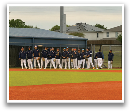 A group of baseball players are standing on a field, some of them wearing baseball gloves. Contenido generado con IA