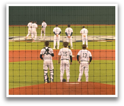 A group of baseball players are standing on a field, some of them wearing baseball gloves. Contenido generado con IA
