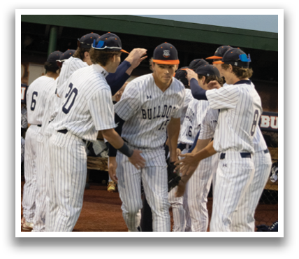 A group of baseball players celebrating on the field. Contenido generado con IA