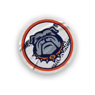 A collection of stickers featuring a bulldog mascot and a baseball. AI generated content