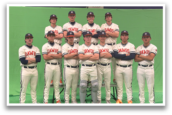 A group of baseball players posing for a picture. Contenido generado con IA