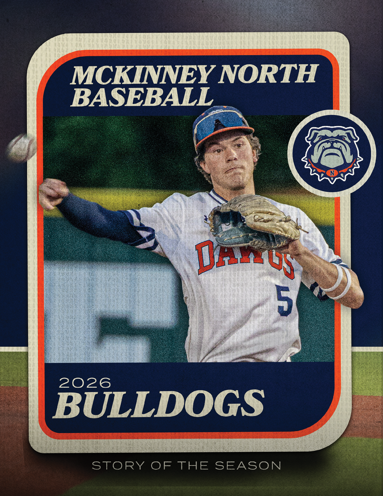 A baseball player in a white uniform with the number 5 on the front. Contenido generado con IA