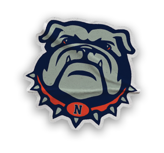 A collection of stickers featuring a bulldog mascot and a baseball. AI generated content