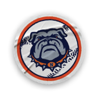 A collection of stickers featuring a bulldog mascot and a baseball glove. AI generated content