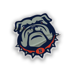 A collection of stickers featuring a bulldog mascot and a baseball. AI generated content