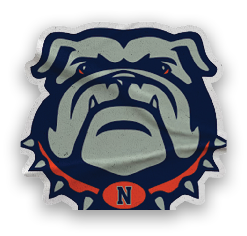 A collection of stickers featuring a bulldog mascot and a baseball. AI generated content