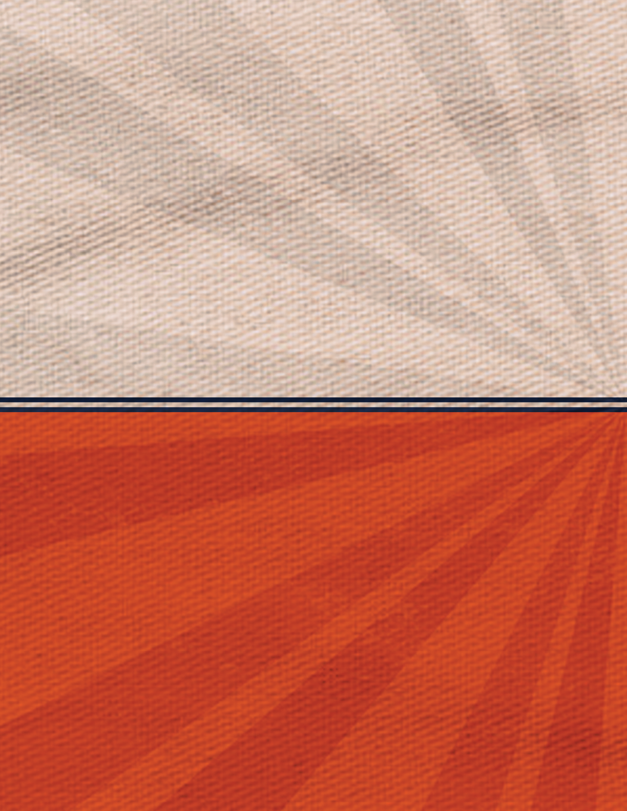 A bright orange background with a sun-like pattern. AI generated content
