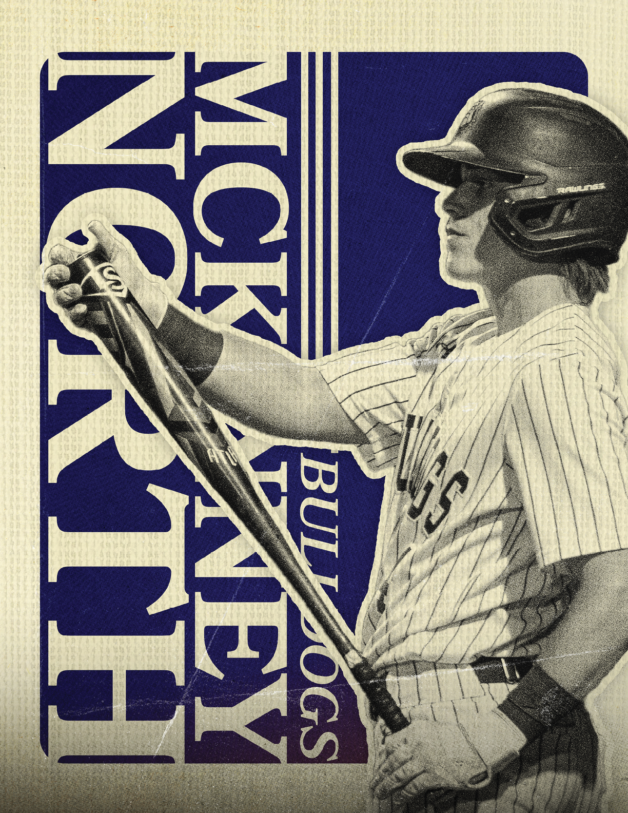 A baseball player wearing a helmet and holding a bat. Contenido generado con IA