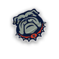 A collection of stickers featuring a bulldog mascot and a baseball. AI generated content