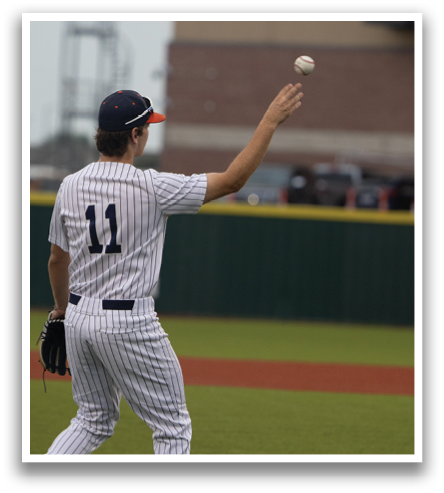 A baseball player in a blue and white uniform is throwing a ball. Contenido generado con IA