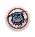 A collection of stickers featuring a bulldog mascot and a baseball. AI generated content