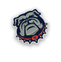 A collection of stickers featuring a bulldog mascot and a baseball. AI generated content