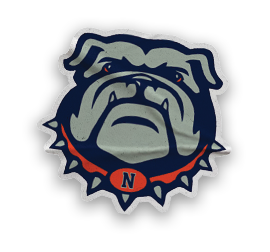 A collection of stickers featuring a bulldog mascot and a baseball. AI generated content