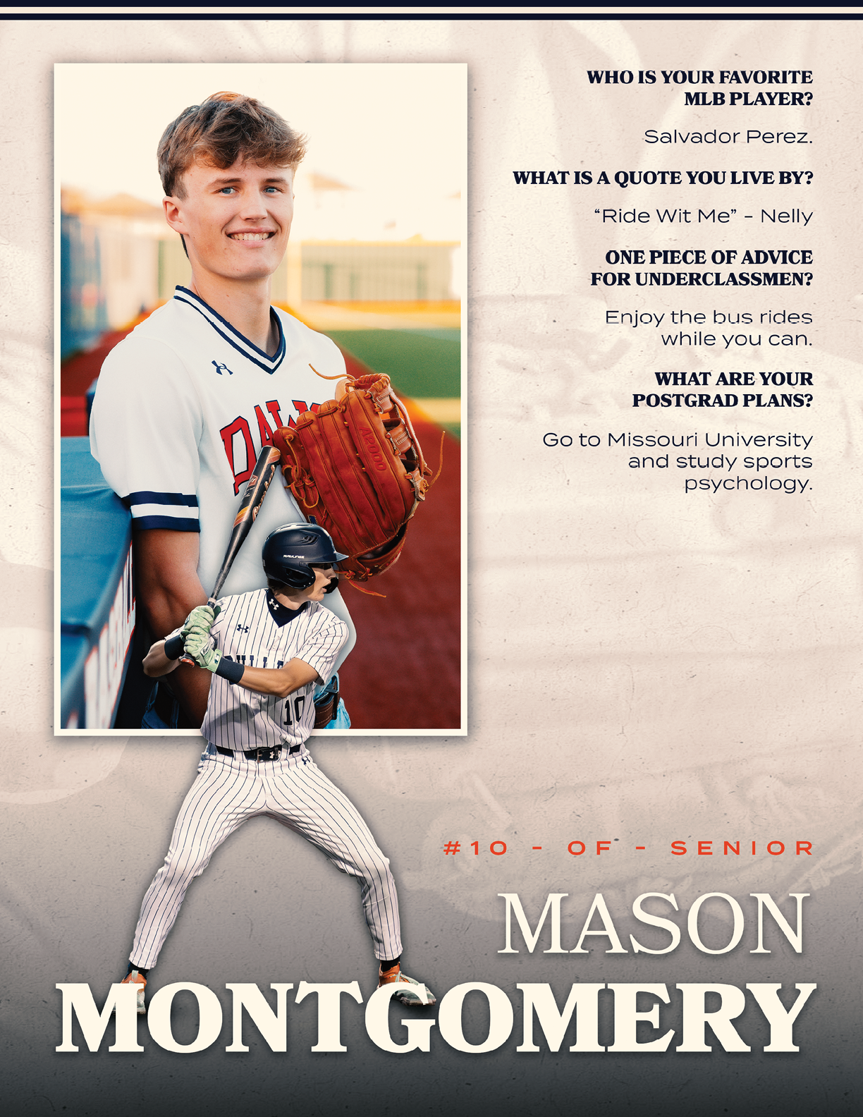 A baseball player posing for a picture. Contenido generado con IA