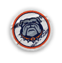 A collection of stickers featuring a bulldog mascot and a baseball. AI generated content