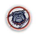 A collection of stickers featuring a bulldog mascot and a baseball. AI generated content