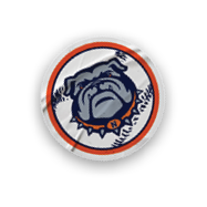 A collection of stickers featuring a bulldog mascot and a baseball. AI generated content