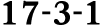 17 3 1