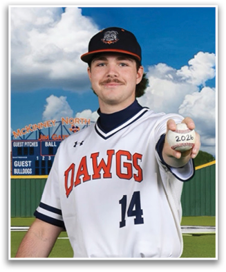 A baseball player wearing a white uniform with the number 14 on the back. Contenido generado con IA