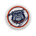 A collection of stickers featuring a bulldog mascot and a baseball. AI generated content