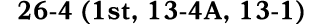 26 4 (1st, 13 4A, 13 1)