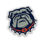 A collection of stickers featuring a bulldog mascot and a baseball. AI generated content