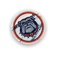 A collection of stickers featuring a bulldog mascot and a baseball. AI generated content