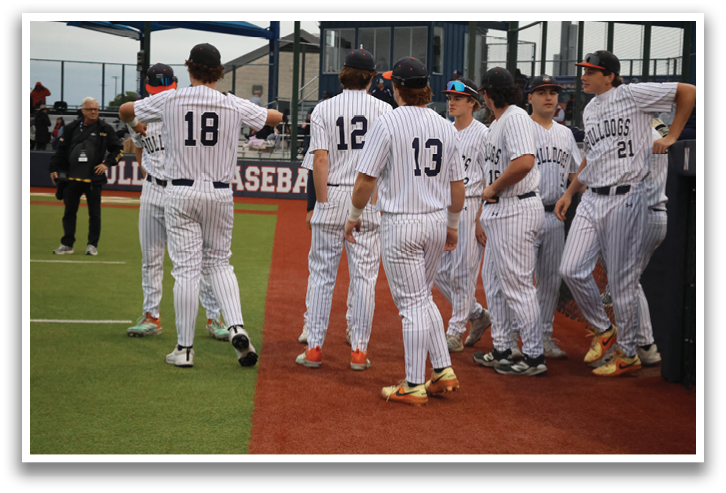 Baseball players wearing number 13 and 18 standing on the field. Contenido generado con IA