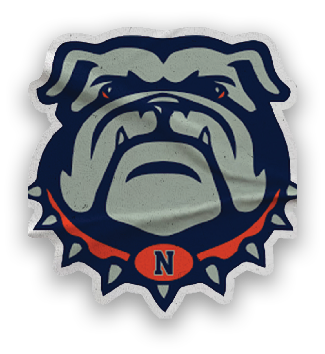 A collection of stickers featuring a bulldog mascot and a baseball. AI generated content