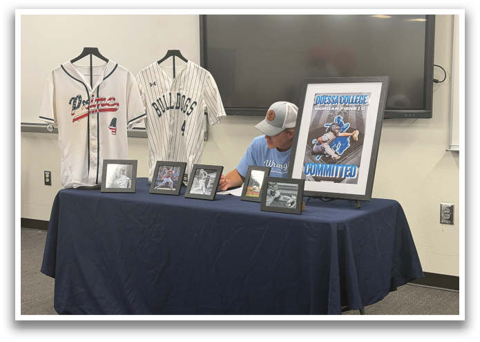 A man is signing autographs on baseball jerseys. Contenido generado con IA