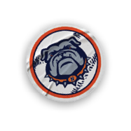 A collection of stickers featuring a bulldog mascot and a baseball. AI generated content
