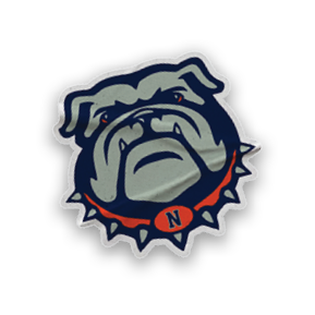 A collection of stickers featuring a bulldog mascot and a baseball. AI generated content
