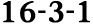 16 3 1
